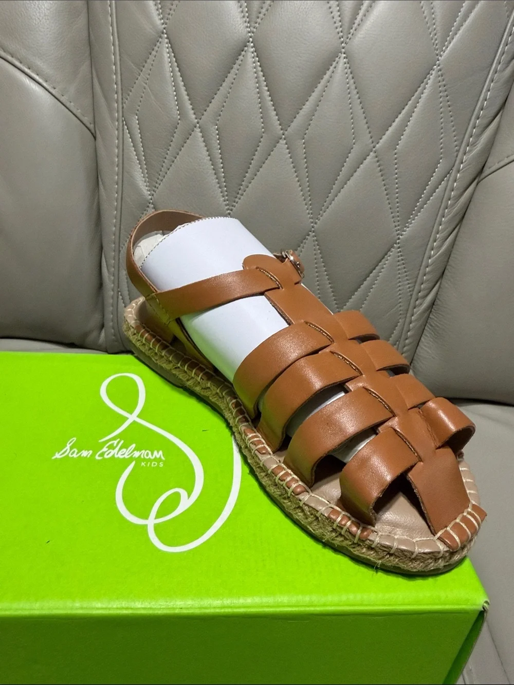 Sam Edelman Girls' Kora Tan Espadrille Sandals